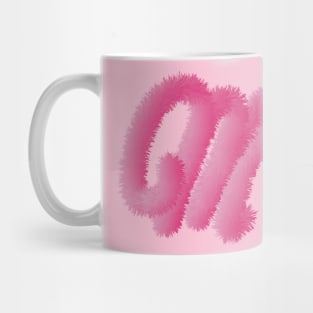 M Pink Animal Initials Mug